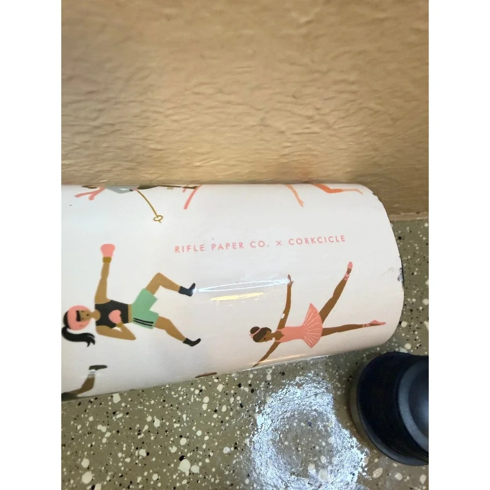 Rifle Paper Co.‎ x Corkcicle Canteen Bottle 16oz Sports Girl - HEW White